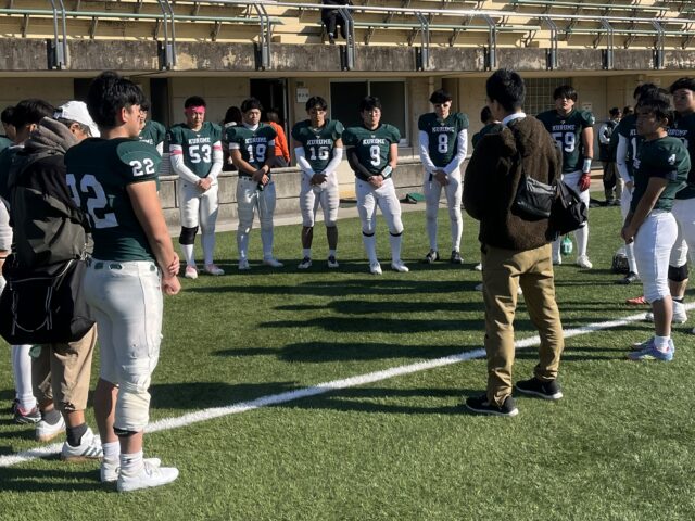 久留米大学アメフト部・最終戦トレーナー帯同「スポーツ外傷」